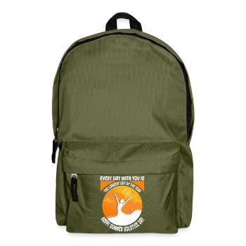 Litha Pagan: Sommersonnenwende, Mittsommer, Mittsommer, Mittsommer. - Rucksack - Olivgrün - Vorne