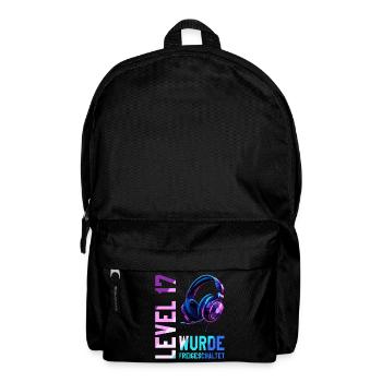 17. Geburtstag Junge Mädchen Teenager Level 17 - Rucksack - Schwarz - Vorne