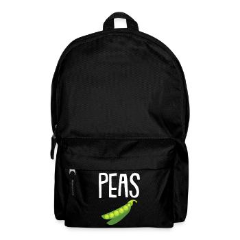 Erbsen-in-einen-Schoten-Pop-Grafik - Rucksack - Schwarz - Vorne