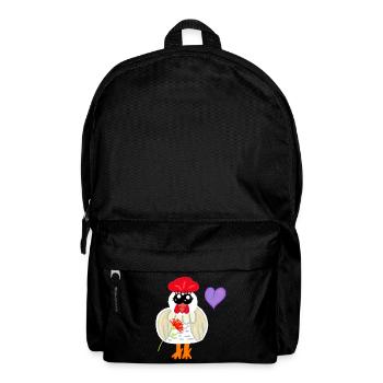 Cœur de poulet poulet pour l’anniversaire de la fête des mères - Sac à dos - noir - Devant