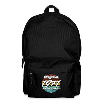 55e anniversaire 1971 cadeau pour hommes et femmes - Sac à dos - noir - Devant