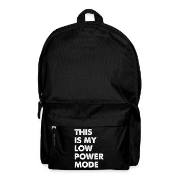 Low Power Mode - Rucksack - Schwarz - Vorne