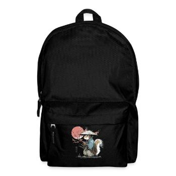 Squirrel Samurai in Sakura Robes - Backpack - black - Front