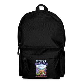 Mount Rainier National Park Blumengarten - Rucksack - Schwarz - Vorne