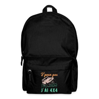 J’Peux Pas J’ai 4x4 Humour Off Road Tout Terrain - Sac à dos - noir - Devant