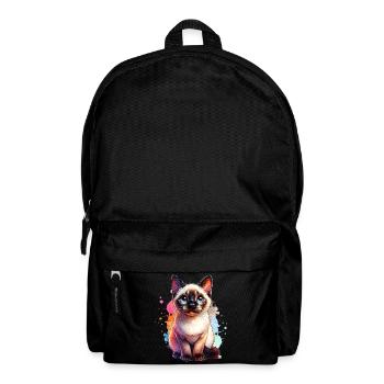 Siamese Cat Gift - Backpack - black - Front