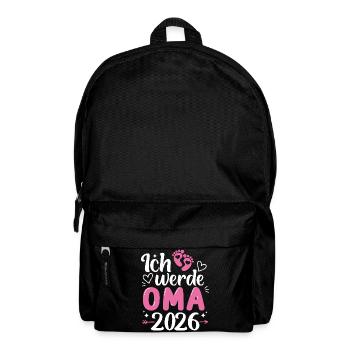 Ich werde Oma 2026  - Rucksack - Schwarz - Vorne
