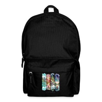 Voyage de vacances au Canada – Motif nature sauvage - Sac à dos - noir - Devant