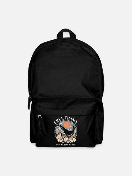 Buckelwal Timmy Hope Statement Merch - Rucksack - Schwarz