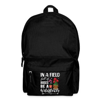 Rosenfeld : Motivation pour un cadeau de fleurs sauvages - Sac à dos - noir - Devant