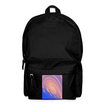 Pastel Spiral Rainbow Swirl - Backpack - black - Front