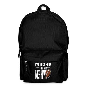 I'm Just Here For My Nephew Football - Backpack - black - Front