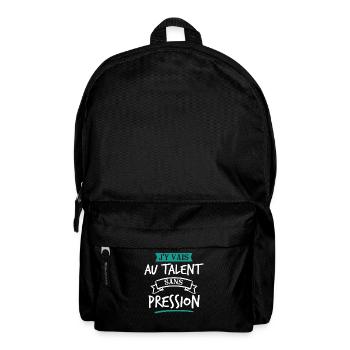 Ich werde den französischen Humor mit lustigen Phrasen bewundern - Rucksack - Schwarz - Vorne
