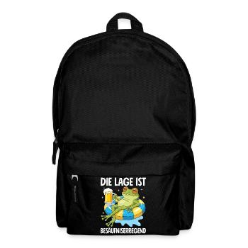 Die Lage Ist Besäufniserregend - Rucksack - Schwarz - Vorne