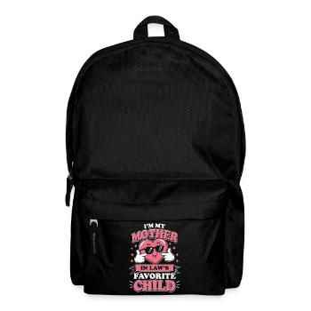 Mother-in-law Favorite Child Heart - Backpack - black - Front