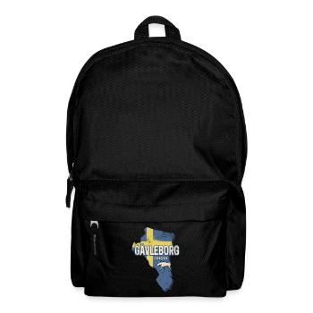 Gävleborg in Schweden Retro Provinz mit Landkarte - Rucksack - Schwarz - Vorne