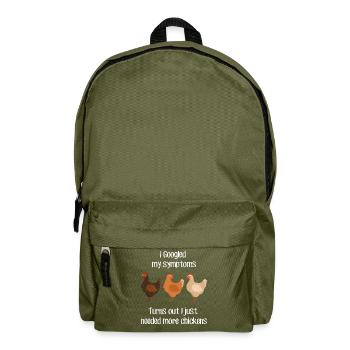 Chicken Talking To - Backpack - olive green - Front