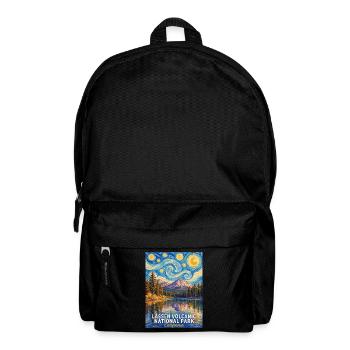 Let Volcano Night Poster California - Backpack - black - Front