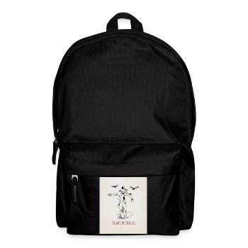 Vogelscheuche Ich halte die Stellung - Rucksack - Schwarz - Vorne