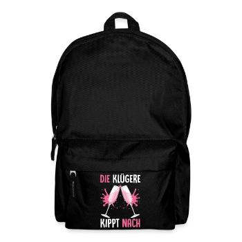 Die Klügere Kippt Nach - Rucksack - Schwarz - Vorne