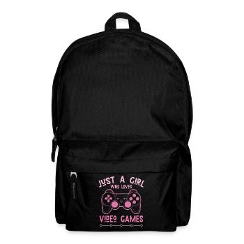 Just a Girl Loves Video Games – Gamerin - Backpack - black - Front