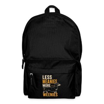 Weniger Gemein Mehr Weenies - Rucksack - Schwarz - Vorne