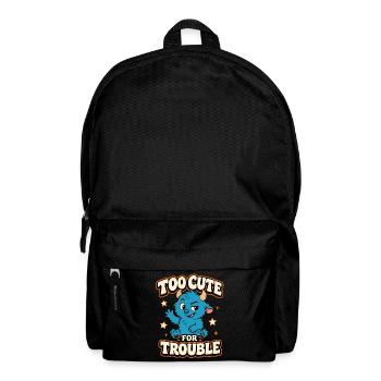 Too Cute For Trouble Monster - Rucksack - Schwarz - Vorne