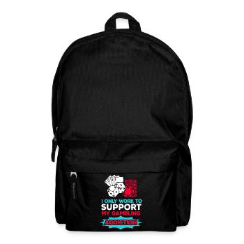 Casino poker kartenspiel glücksspiel - Rucksack - Schwarz - Vorne