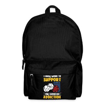 Casino poker kartenspiel glücksspiel - Rucksack - Schwarz - Vorne