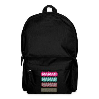 Maman Vintage Coloré – Design Pop Rétro pour Mère - Sac à dos - noir - Devant