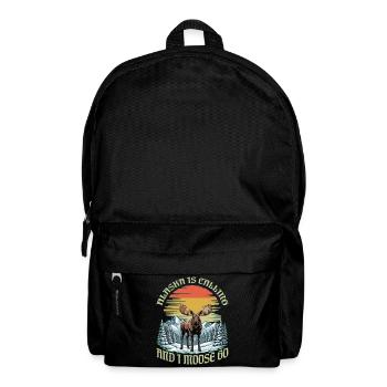 L’Alaska m’appelle et moi, je passe à l’époque rétro - Sac à dos - noir - Devant