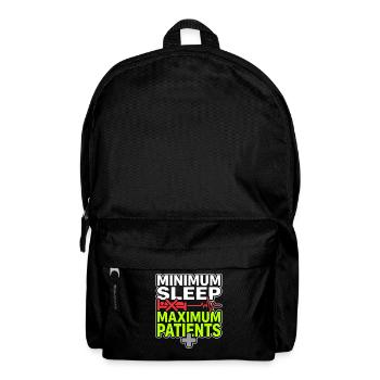 Night Shift Nurse, Tired - Backpack - black - Front