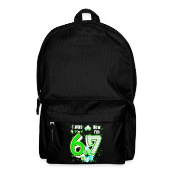 I was 6 Now Im 7 Birthday Shirt Kids 7 Birthday - Backpack - black - Front