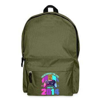 12. Geburtstag Junge Mädchen - Rucksack - Olivgrün - Vorne