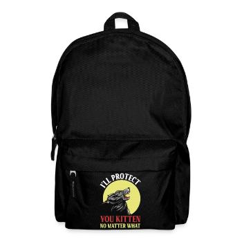 Protective wolf for kittens - Backpack - black - Front