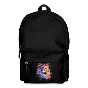 Amerikanischer Bobtail-Katzengesicht - Rucksack - Schwarz - Vorne