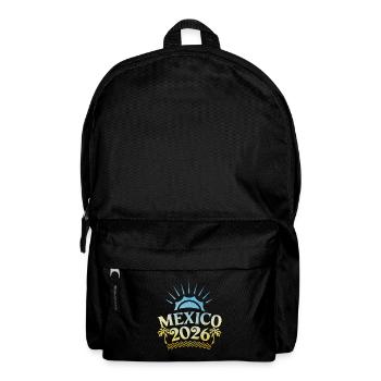 Mexiko 2026 Bunt - Rucksack - Schwarz - Vorne