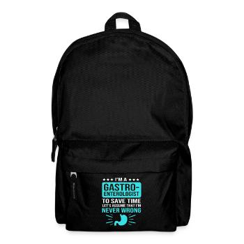 Gastroenterologie - Rucksack - Schwarz - Vorne