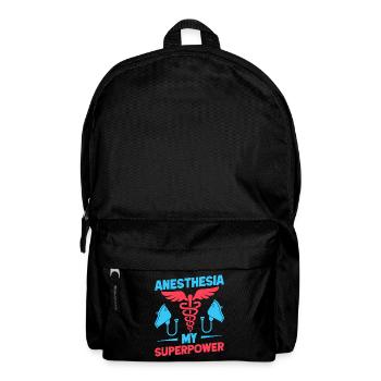 Anesthesiologist My Superpower Anesthesia - Backpack - black - Front