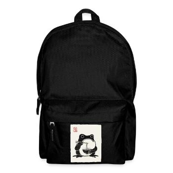 Japanisches Grumpy Frog Ramen-Nudelfest - Rucksack - Schwarz - Vorne
