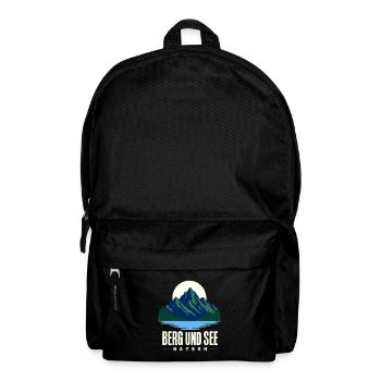 Berg und See Bayern Mountain Lake Bavaria Heimatli - Rucksack - Schwarz - Vorne