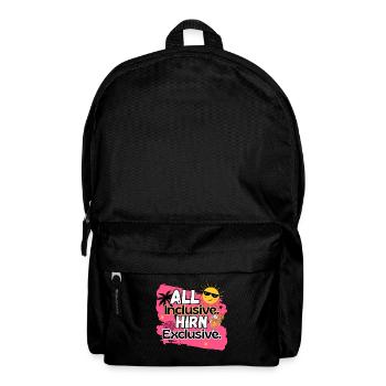 T-shirt drôle de Majorque, filles de fête rose néon - Sac à dos - noir - Devant