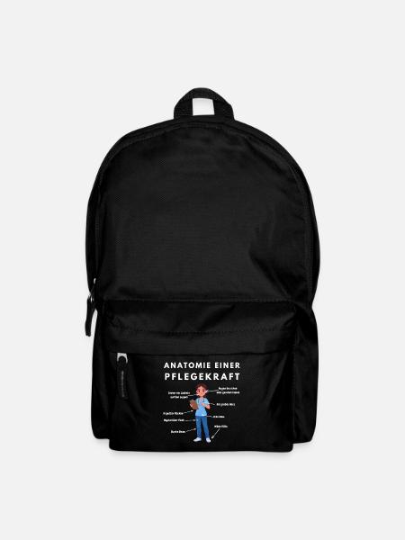 Anatomie Pflegekraft Humor Pflege Design - Rucksack - Schwarz