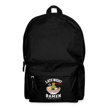 Late Night Ramen Society Anime Japan Motif - Backpack - black - Front