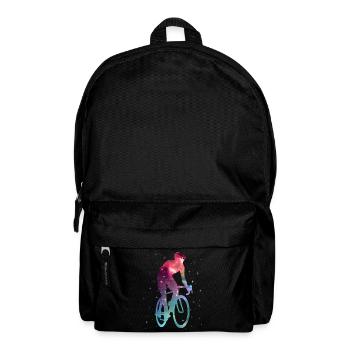 Fahrrad Rennradfahrer Weltraum Kinder Rennrad - Rucksack - Schwarz - Vorne