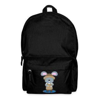 Hase Kaffee Kaffeekanne - Rucksack - Schwarz - Vorne