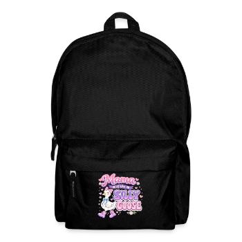 Mama of the Silly Goose – Grooviger Retro-Stil - Rucksack - Schwarz - Vorne