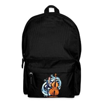 Coastal Jazz Cello in the Storm - Backpack - black - Front