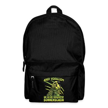 Budgie Wellensittich Australischer Sittich Budgie  - Rucksack - Schwarz - Vorne