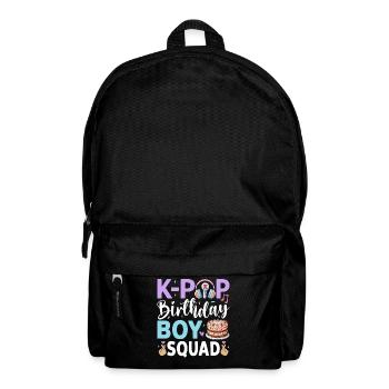 K-Pop Birthday Boy Squad - Backpack - black - Front